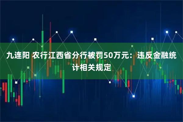 九连阳 农行江西省分行被罚50万元：违反金融统计相关规定
